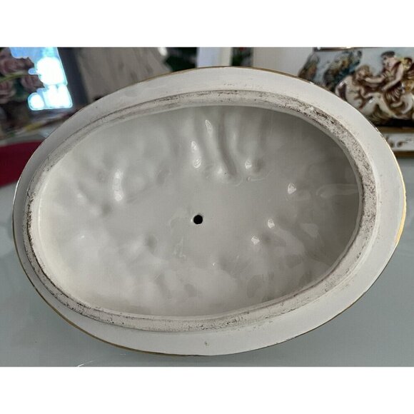 Antique Vintage Capodimonte Porcelain Cherub Centerpiece Bowl w/Lid - ITALY - Picture 15 of 15